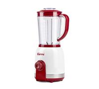 Girmi FR27 Batidora de vaso, 350W, 2 velocidades, Pulse, Capacidad del vaso 1 Litro, 6 cuchillas Acero Inoxidable, Blanco/Rojo