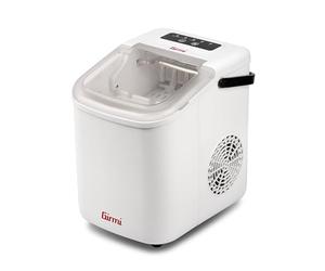 GIRMI GH74 - Fabricador de hielo de 112W (23x30x27 cm). Produce 8-10 kg de hielo al día, con depósito de 1,1L y apagado automático. Compacto, silencioso y eficiente. ¡Bebidas frías siempre!