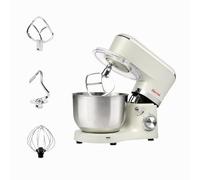 Girmi IM47 - Amasadora de 6 litros, capacidad de 6 litros, masa hasta 2,4 kg, 1500 W máx. Pulse, 10 velocidades, recipiente de acero inoxidable, accesorios incluidos, nata