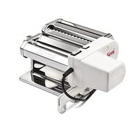 Girmi IM91 Máquina de pasta eléctrica, 90 W, Cuerpo en Acero Inoxidable, 2 velocidades y Pulse, 2 accesorios intercambiables, 5 formatos de pasta, Blanco