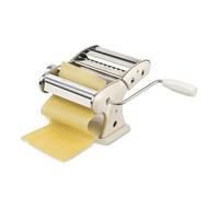 Girmi IM92 Máquina para Pasta Manual, Laminadora, Cuerpo de Acero Inoxidable, 7 Niveles de Grosor, 3 Formatos de Pasta, Rodillos de Aluminio, Crema