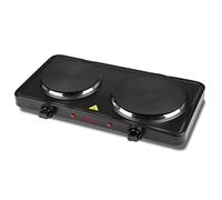 Girmi PE36 - Placa eléctrica, 2 placas de hierro fundido, 5 potencias, 1500 W + 1000 W