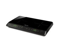 Girmi PI51 Placa de inducción Portátil, 2000+1500 W, 2 zonas, Función de Seguridad, Táctil, Temporizador