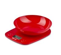 Girmi PS0102 - Báscula de cocina, plástico, rojo
