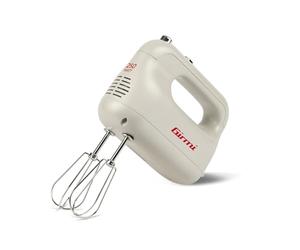 Girmi SB43 Batidora de Varillas Eléctrica, 250W, 5 Velocidades, 2 Juegos de Varillas de Acero Inoxidable, Beige Mate