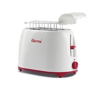 Girmi TP10 - Tostador de pan, 750 Watt, plástico, blanco/rojo
