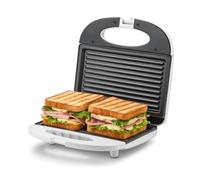 Girmi TS03 - Tostador, 750 W, placas antiadherentes, blanco