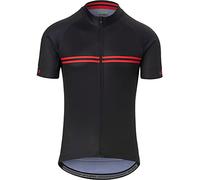 Giro Bike Chrono Sport Classic Stripe - Camiseta Deportiva (Talla M), Color Negro y Rojo