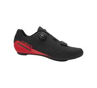 Giro Cadet - Zapatillas de Ciclismo para Hombre, Negro/Rojo Brillante, 42 EU