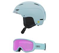 Giro Ceva MIPS - Combo de casco y gafas de nieve para mujer, (combinado) mineral claro mate, tercios minerales claros, talla M