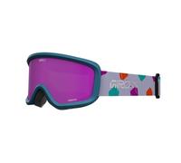 Giro Chico 2.0 - Gafas de esquí para niños pequeños, gafas de snowboard para niños y niñas de 2 a 4 años, pintadas en verde azulado, rosa ámbar