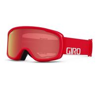 Giro Cruz - Gafas de esquí y nieve, marca roja y blanca, lente ámbar escarlett