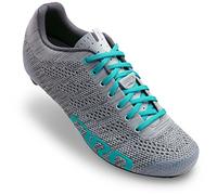 Giro - Empire E70 Knit Road, Zapatos de Ciclismo Carretera Mujer, Multicolor (Grey/Glacier 000), 36.5 EU