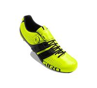 Giro Factor Techlace Road Zapatos de Ciclismo de Carretera Hombre, Multicolor (Highlight Yellow/Bla 000), 45 (10 UK)