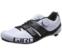 Giro Factress Techlace Road, Zapatos de Ciclismo de Carretera Mujer, Multicolor (White/Black 000), 42 EU