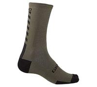 GIRO HRc+ - Calcetines de ciclismo de lana merino reforzados con nailon, color verde oliva/negro (2023), talla L