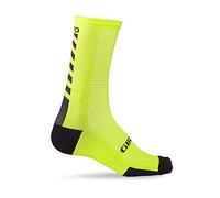 GIRO HRC+ - Calcetines de ciclismo (lana de merino, talla grande), color verde y negro