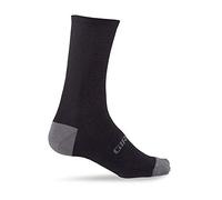 GIRO HRC + Merino Sock Carbón X Ropa de Ciclismo, Negro y Gris, XL Unisex Adulto