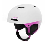 Giro Ledge FS Casco de esquí y Snowboard M, Carcasa rígida de ABS con EPS, Sistema de Ajuste en Forma, ventilación, Casco Freestyle Blanco Mate/Rosa (Blanco y Rosa)