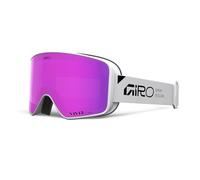 Giro Method - Gafas de esquí (talla única), lentes VIVID ZEISS, visión amplia, EVA, antivaho, OTG, compatibles con casco, color: blanco apilable, lentes rosa/infrarrojas
