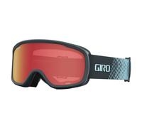 Giro Roam - Gafas de esquí - Gafas de snowboard para hombres, mujeres y jóvenes - Correa de tiburón oscuro con lentes ámbar escarlata/amarillo