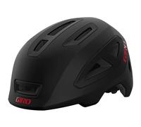 Giro Scamp II Cascos, Juventud Unisex, Matte Black/Red, XS