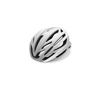 GIRO Sintaxis Cascos de Ciclismo, Unisex Adulto, Blanco Mate y Plateado, XL