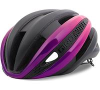 Giro Synthe MIPS - Casco de Ciclismo Unisex, Color Negro Mate/Rosa Brillante, Grande (59-63 cm)