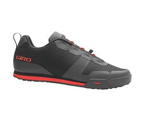 Giro Tracker Fastlace Zapatos, Hombre, Black Bright Red, 12.5 UK