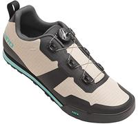 Giro Tracker W, Zapatillas de Ciclismo de montaña Mujer, Sandstone Screaming Teal, 41 EU