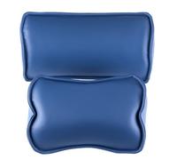 Giroflee Almohada cervical para asiento y cuello, cojín para silla de dentista, cojín de microfibra de cuero con memoria, almohadilla lumbar para la cabeza, kit de silla (azul oscuro)