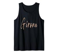 Girona España Diseño Vintage Elegante Camiseta sin Mangas