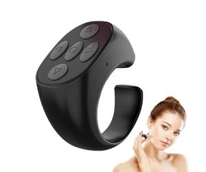 Girpagina con la de los dedos | Robusto controlador de punta de los dedos a distancia para pasar páginas - Mando a distancia para cámara recargable con anillos deslizantes para teléfonos tabletas