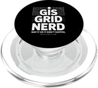 GIS Grid Nerd Mapearlo o no sucedió Topográfico PopSockets PopGrip para MagSafe