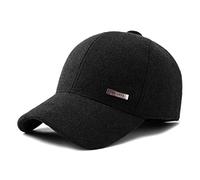 Gisdanchz 22-23 1/2 / 56-60cm Men's Winter Warm Baseball Cap with Ear Flap and Metal Buckle