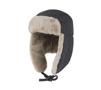 Gisdanchz Algodón Gorro Ruso Ushanka Sombrero de Invierno Niños y Mujeres del Faux Fur Aviador Caza Invierno Orejeras Esquí Sombreros de Felpa Trapper Caliente Felpa Antipolvo Gorros Negro