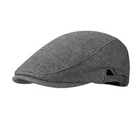 Gisdanchz Fibra Química Invierno Boinas De Hombre Mujer Gorro Cómodo cálido Campera Gorros Planas Boina Beret Ropa Vintage Newsboy Flat Cap Driving Ivy Caps Gris Oscuro