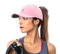 Gisdanchz Gorra Mujer Baseball Cap Gorro Running Mujer Gorra Beisbol Mujer Cola de Caballo Gorra Transpirable Performance Women Ponytail Hat, Rosa