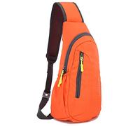Gisdanchz Mochila Hombre Deportiva Bolso Pecho, Sling Bag Rucksack Cross Body Bag Impermeable Bolso Pecho Hombre Cruzado Pequeña Mochila Impermeable Bandolera Mujer Bolsos Hombres Bandoleras, Naranja