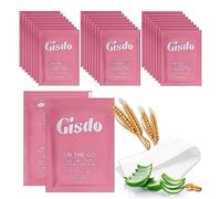 Gisdo 50 toallitas húmedas vegetales sin especias, aloes, envasadas por separado, lavables, adecuadas para caderas, manos, sudor, baños públicos, actividades al aire libre