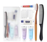 Gisdo Juego de 20 kits de aseo personal para personas sin hogar | Paquete de cuidado para personas sin hogar desechables para hombres y mujeres (10 en 1)