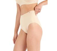 GISELA - Braga Alta sin Costuras, Talla M, Color Piel, Braga Invisible, Microfibra Suave y Flexible, Efecto Envolvente, Corte Láser Sin Costuras, Cintura Termofusionada, Control Abdomen
