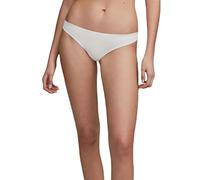 GISELA - Braguita Brasileña de Corte Láser, Tejido de Microfibra, Realza Las Curvas, Sin Costuras, Aporta Comodidad, 83% Poliamida (FR/ES, Letras, L, Blanco Roto)