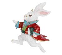 Gisela Graham : Christmas Decoration : White Rabbit