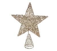 Gisela Graham Christmas Gold Glitter Tree Top Star Topper by Gisela Graham