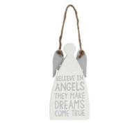 Gisela Graham de madera en color blanco sentimiento de Ángel Decoración