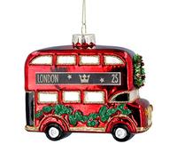 Gisela Graham Decoracin colgante de autobs de dos pisos de Londres rojo