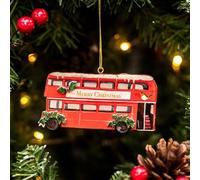 Gisela Graham Decoración de árbol de madera con autobús de, Adornos Navideños, Decoración Navidad