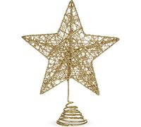 Gisela Graham Dorado Brillante Rejilla Metal árbol de Navidad Superior Estrella Top decoración por cubsco