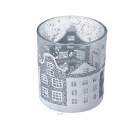 Gisela Graham T-Lite - Soporte para casas pequeas, color plateado